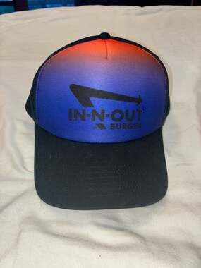 NEW In-N-Out Burger 75th Anniv Sunset Gradient Foam Trucker Snapback Hat